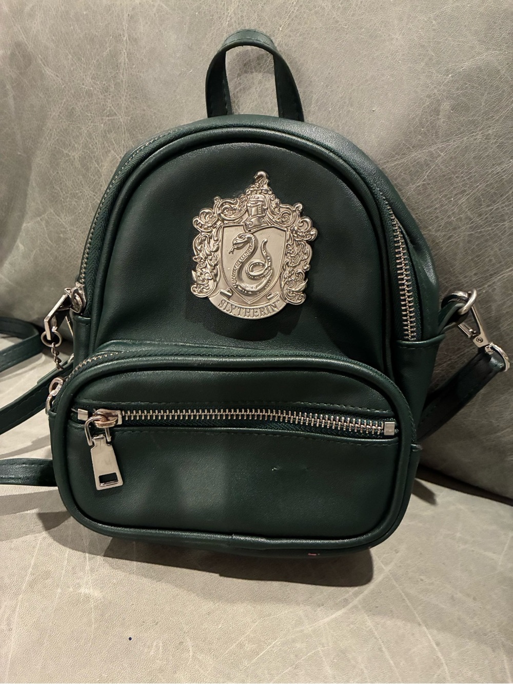 Green Slytherin Crest Mini Backpack - Women Bags